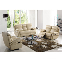 Genuine Leather Chaise Leather Sofa Electric Recliner Sofa (765)